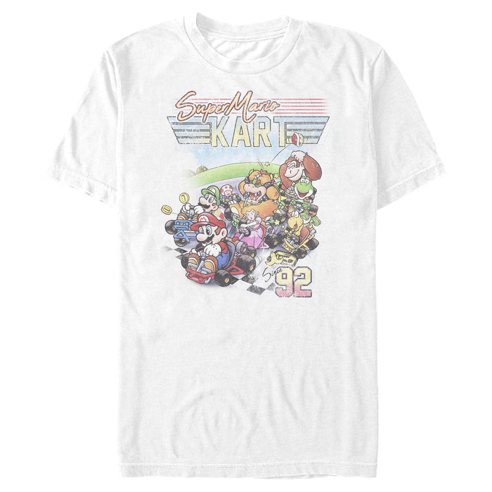 fifth sun Men's Nintendo Mario Kart 90s T-Shirt