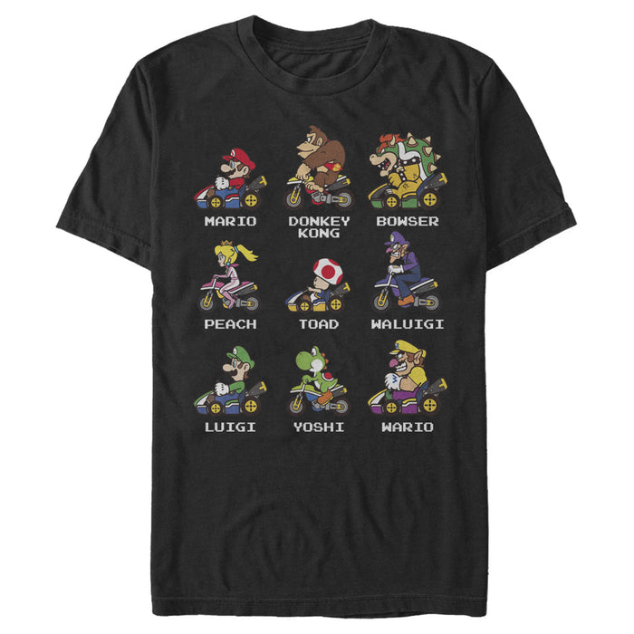 fifth sun Men's Nintendo Mario Kart Cast T-Shirt