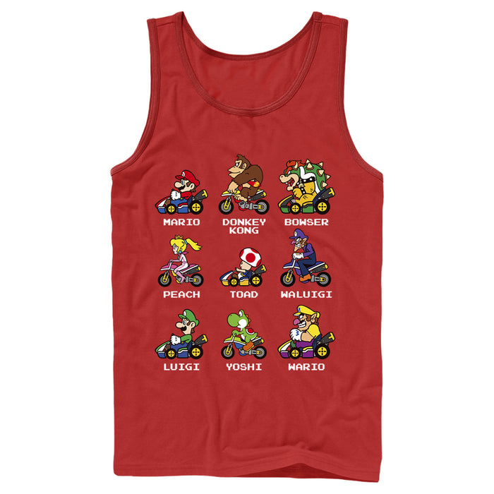 Fifth Sun Men's Nintendo Mario Kart Cast Tank Top