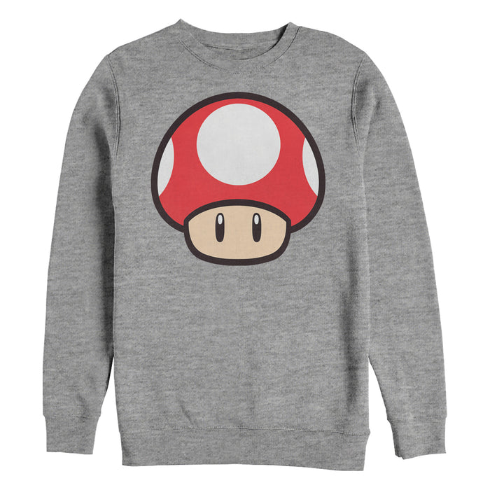 fifth sun Men's Nintendo Mario Mushroom Sweatshirt