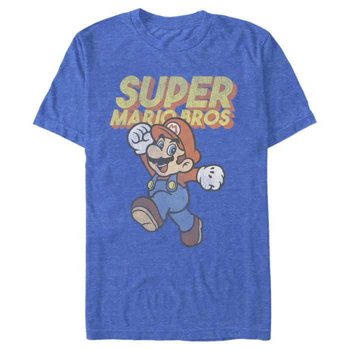 fifth sun Men's Nintendo Mario Retro Jump T-Shirt