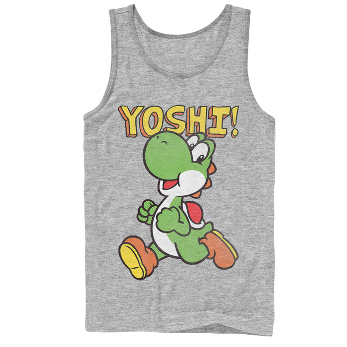 fifth sun Men's Nintendo Running Yoshi Tank Top