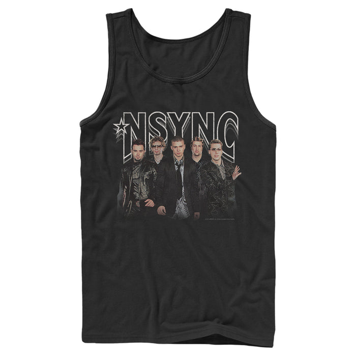 fifth sun Men's NSYNC Rocker Band Pose Tank Top