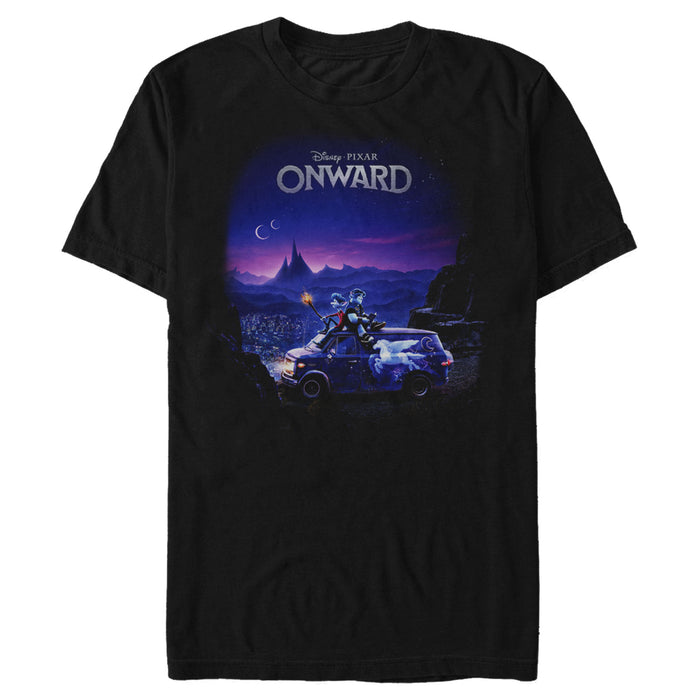 fifth sun Men's Onward Movie Sunset Poster T-Shirt
