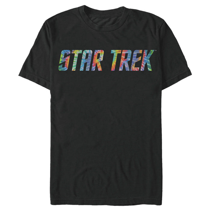 fifth sun Men's Star Trek Tie-Dye Logo T-Shirt