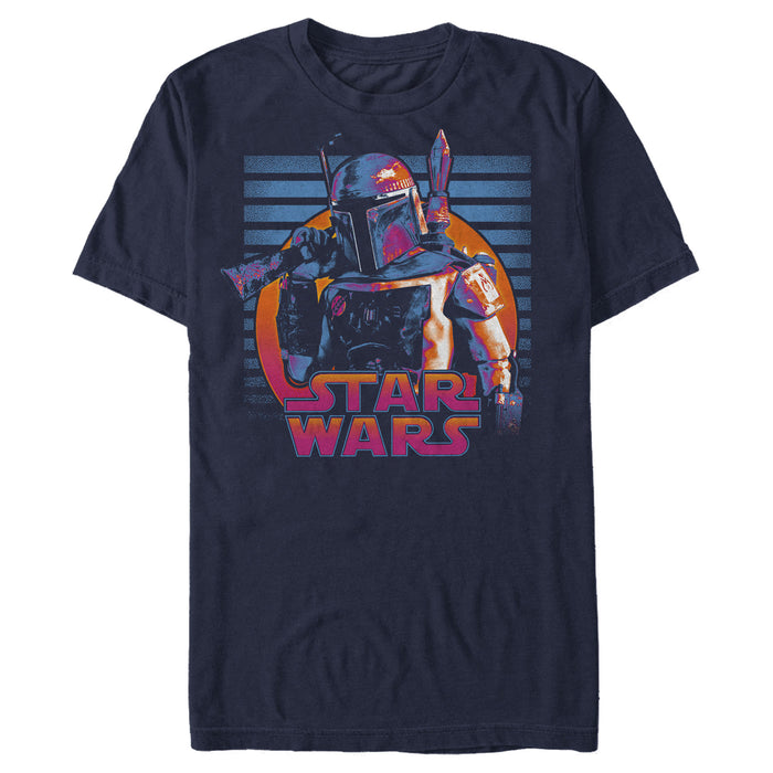 fifth sun Men's Star Wars Boba Fett Sunset T-Shirt
