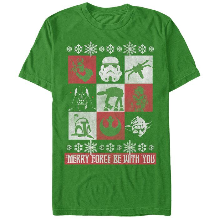 fifth sun Men's Star Wars Christmas Panels T-Shirt