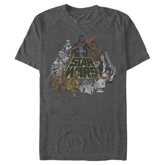 fifth sun Men's Star Wars Classic Montage T-Shirt