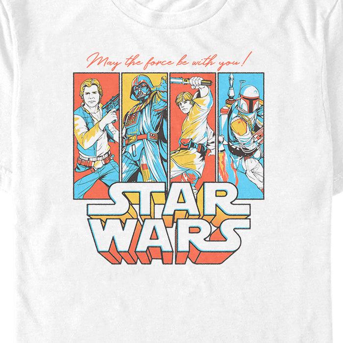 Fifth Sun Men's Star Wars Colorful Panels T-Shirt