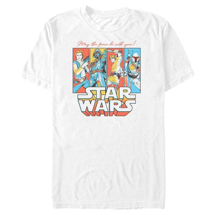 fifth sun Men's Star Wars Colorful Panels T-Shirt