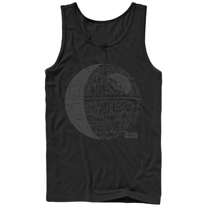 fifth sun Men's Star Wars Death Star Logo Tank Top