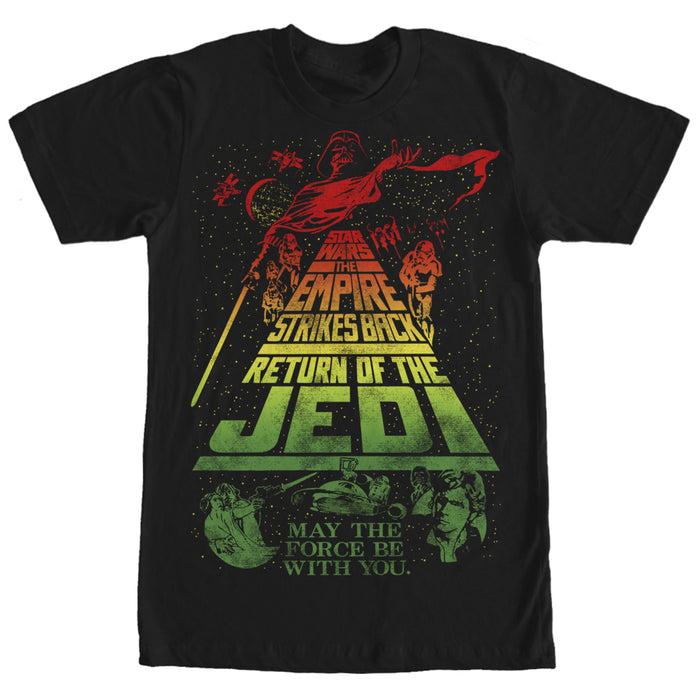 fifth sun Men's Star Wars Title Collage T-Shirt