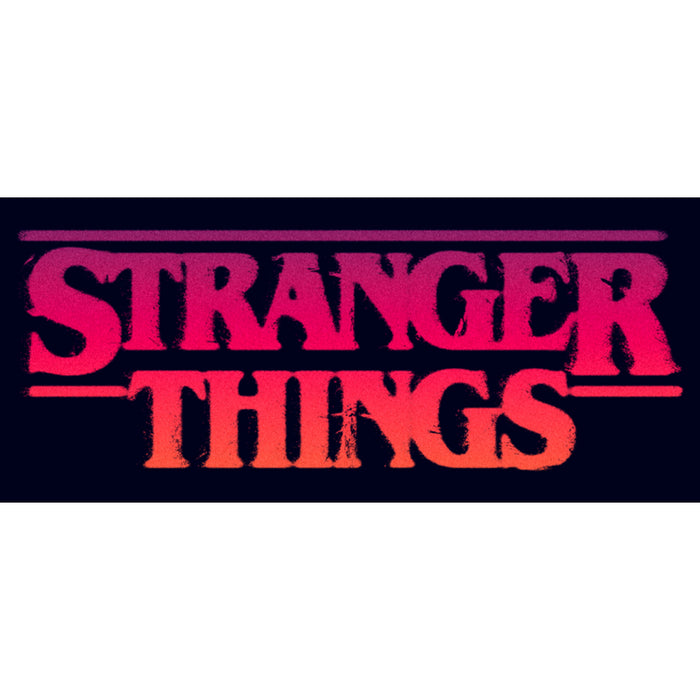 Fifth Sun Men's Stranger Things Pink Logo T-Shirt