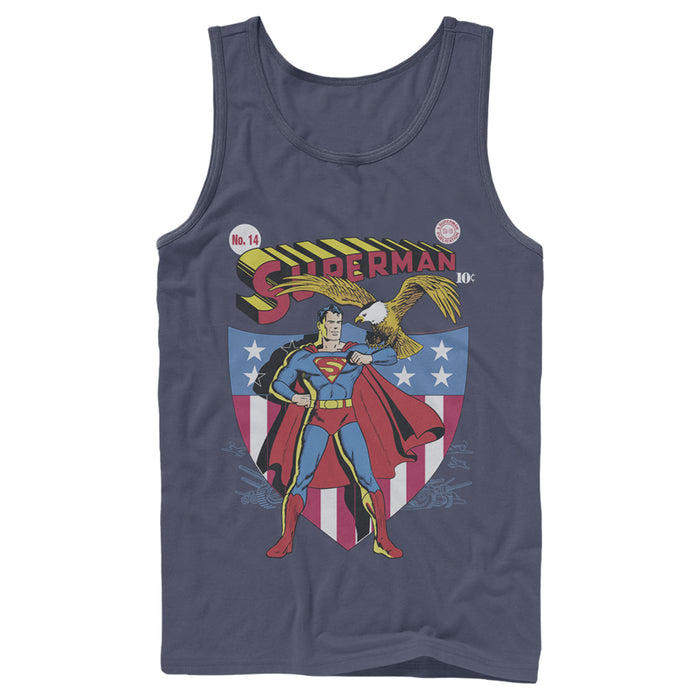 fifth sun Men's Superman American Hero Tank Top