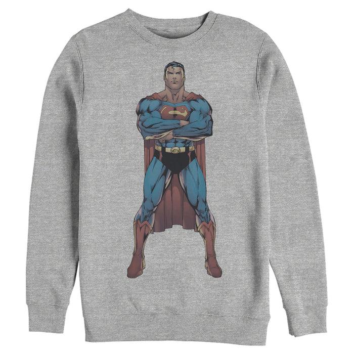 Fifth Sun Men's Superman Bold Hero Pose Sweatshirt