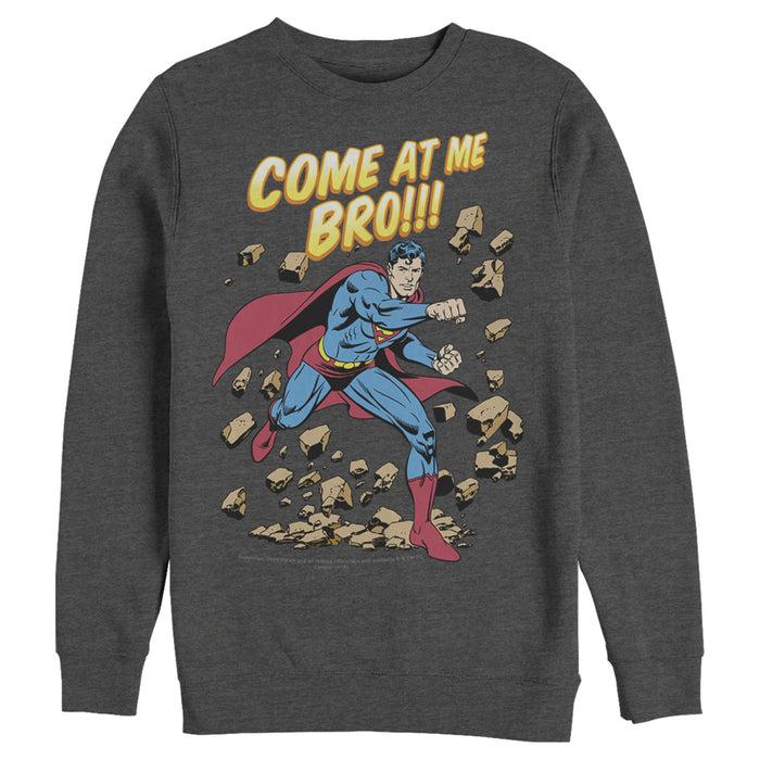 Fifth Sun Men's Superman Come At Me Bro Sweatshirt