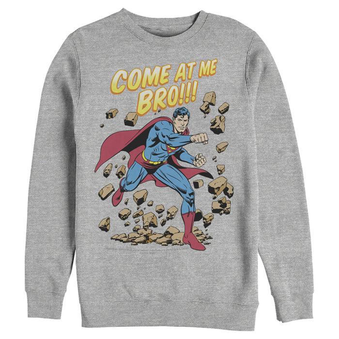 Fifth Sun Men's Superman Come At Me Bro Sweatshirt