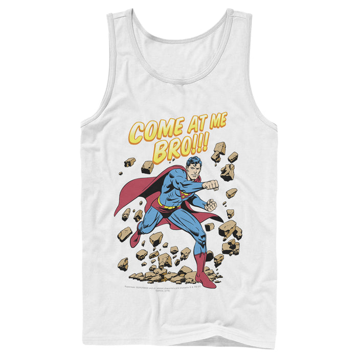 fifth sun Men's Superman Come At Me Bro Tank Top