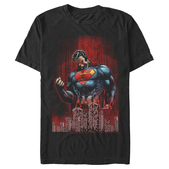 fifth sun Men's Superman Hero Streaks T-Shirt