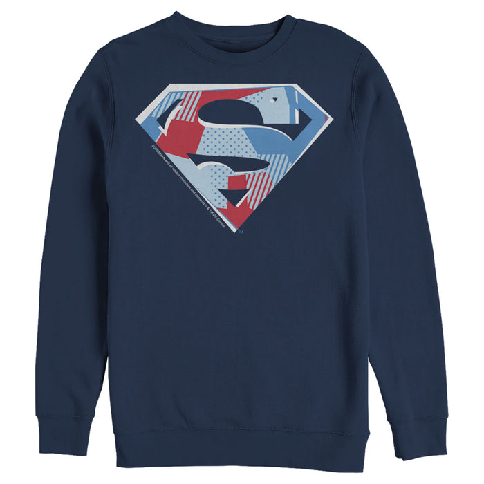 fifth sun Men's Superman Logo Geometric Sweatshirt