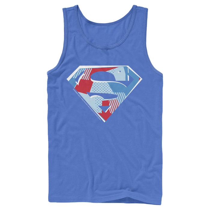 Fifth Sun Men's Superman Logo Geometric Tank Top