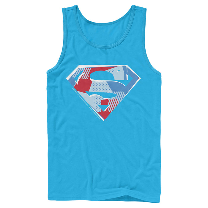 fifth sun Men's Superman Logo Geometric Tank Top
