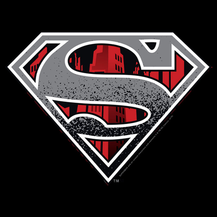 Fifth Sun Men's Superman Logo Grunge T-Shirt