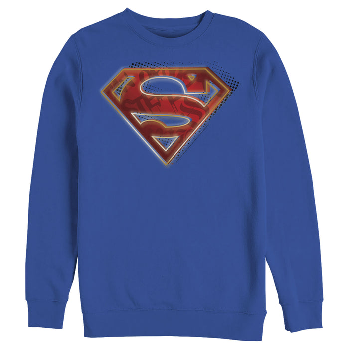fifth sun Men's Superman Logo Shadows Sweatshirt