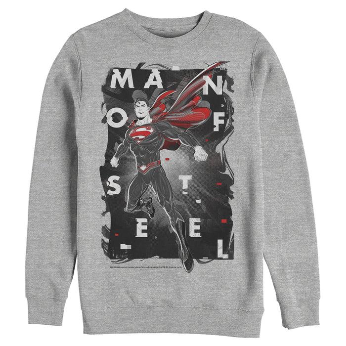 fifth sun Men's Superman Man of Steel Sweatshirt