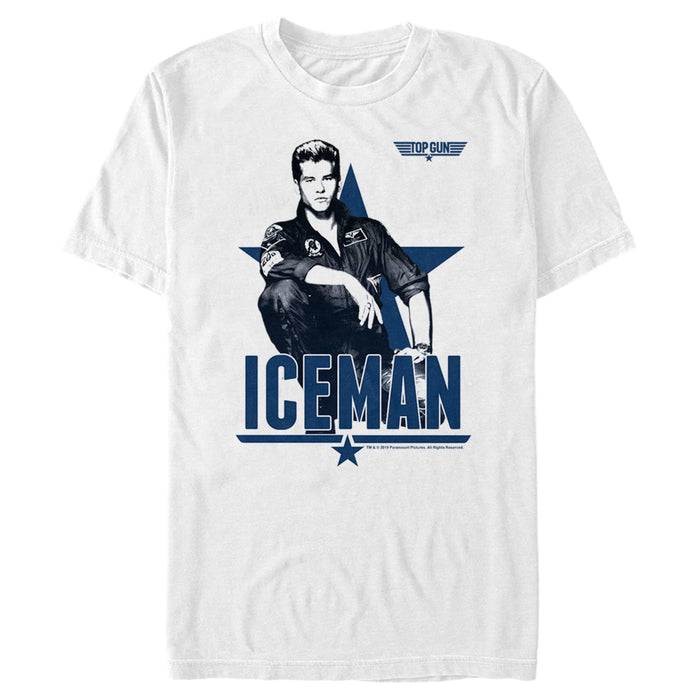 fifth sun Men's Top Gun Iceman Sketch T-Shirt