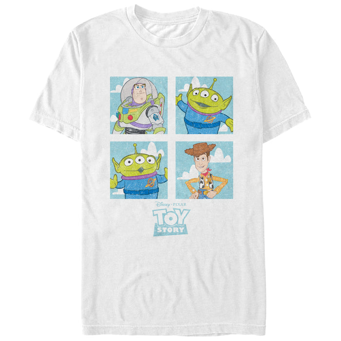 fifth sun Men's Toy Story Character Box T-Shirt