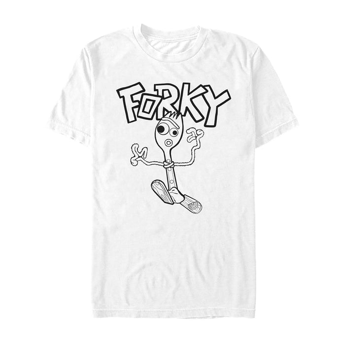 fifth sun Men's Toy Story Running Forky T-Shirt