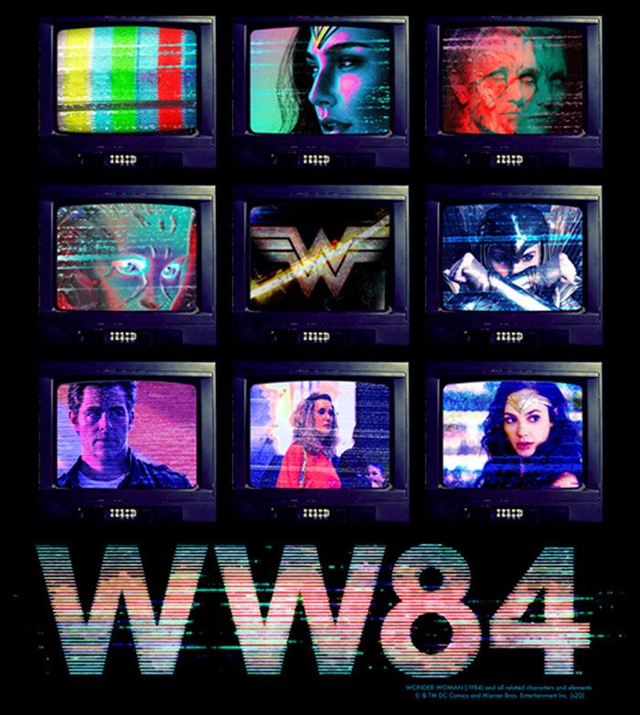 Fifth Sun Men's Wonder Woman 1984 TV Stack T-Shirt