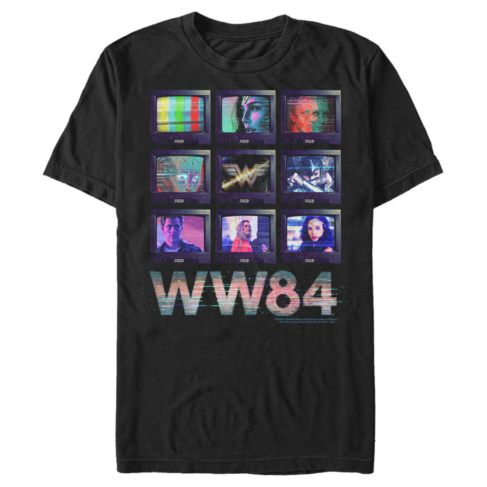 fifth sun Men's Wonder Woman 1984 TV Stack T-Shirt