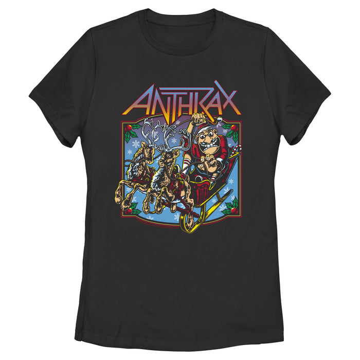 fifth sun Women's Anthrax Not Man Sleigh T-Shirt