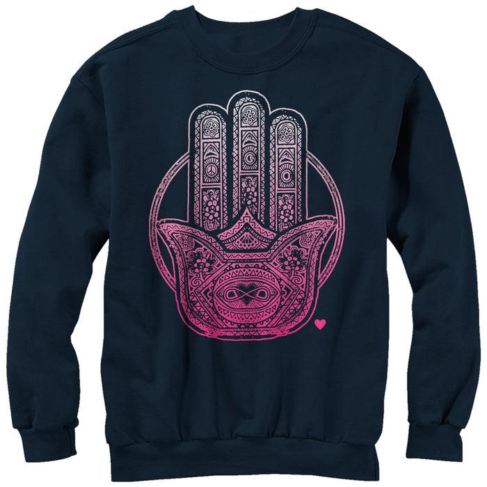 fifth sun Women's CHIN UP Henna Hamsa Sweatshirt