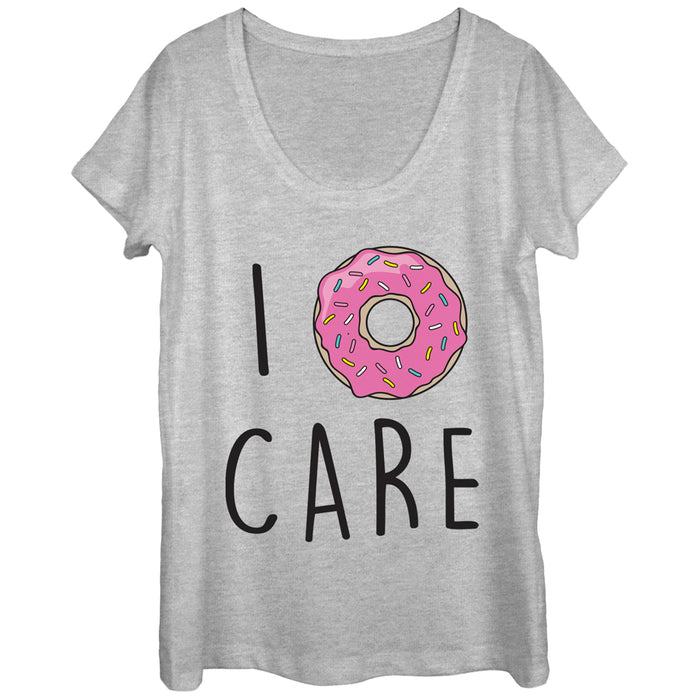 fifth sun Women's CHIN UP I Donut Care Scoop Neck