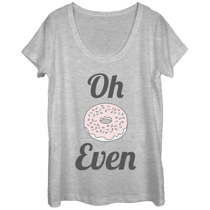 fifth sun Women's CHIN UP Oh Donut Even Scoop Neck