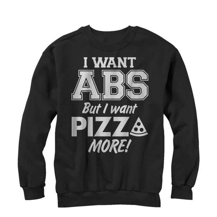 fifth sun Women's CHIN UP Pizza Abs Sweatshirt