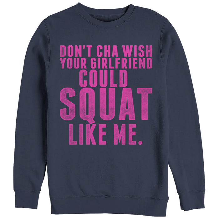 fifth sun Women's CHIN UP Squat Like Me Sweatshirt