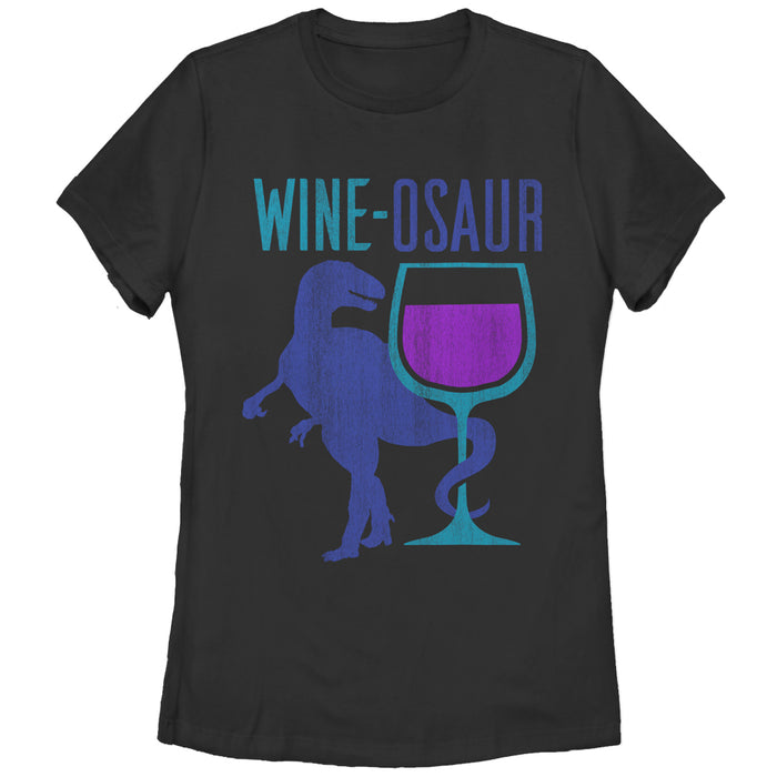 fifth sun Women's CHIN UP Wine Dinosaur T-Shirt