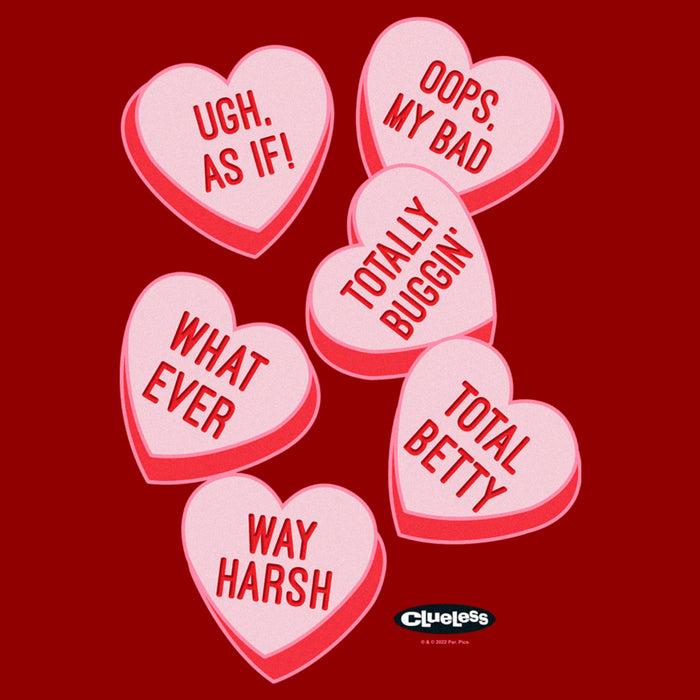 Fifth Sun Women's Clueless Candy Hearts T-Shirt