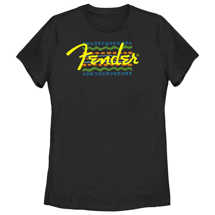fifth sun Women's Fender Colorful Logo T-Shirt