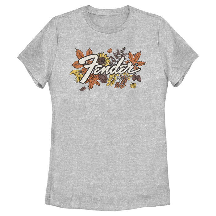 Fifth Sun Women's Fender Fall Leaves Logo T-Shirt