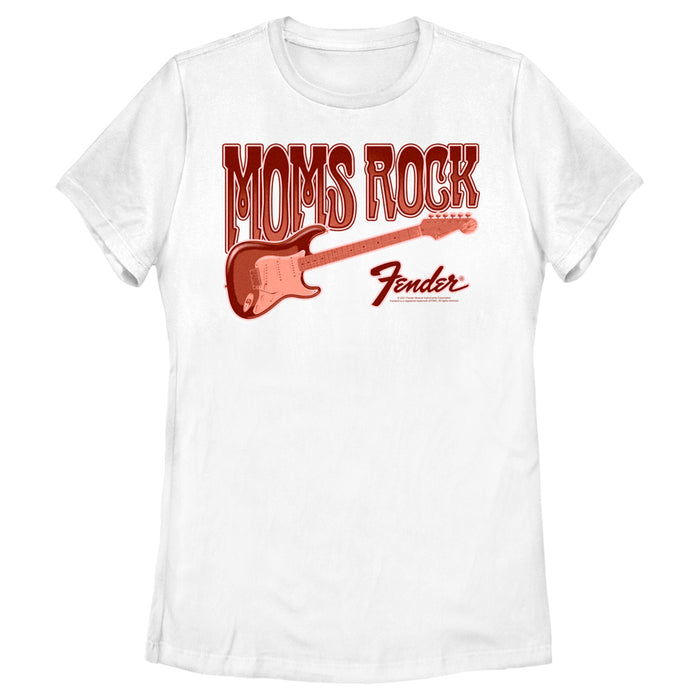 fifth sun Women's Fender Moms Rock Logo T-Shirt