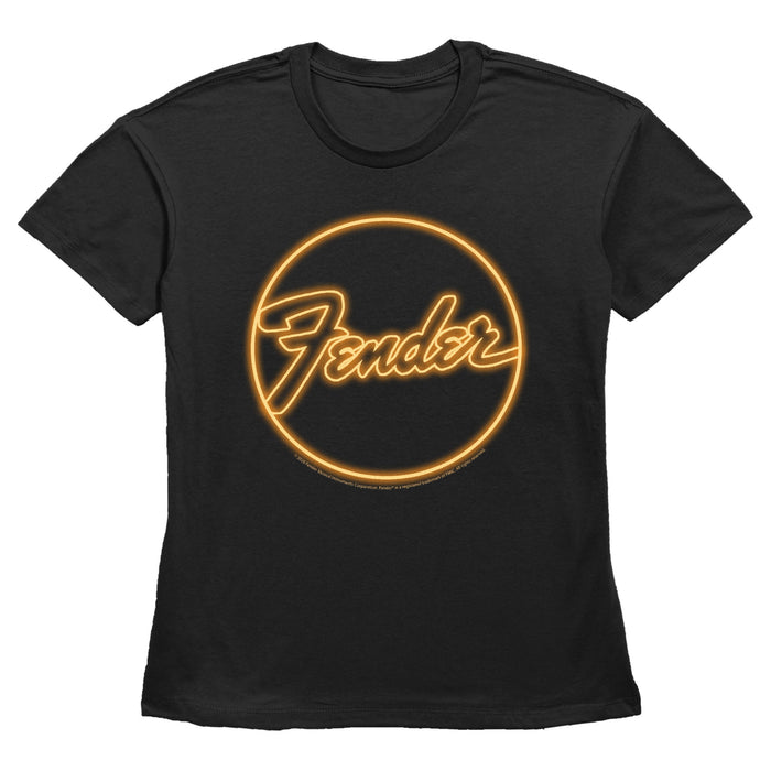 fifth sun Women's Fender Neon Logo T-Shirt
