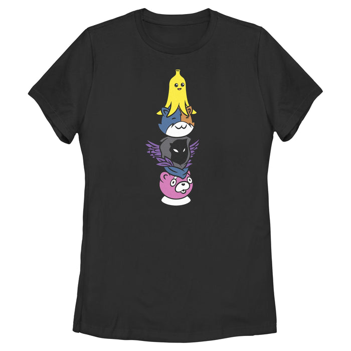 fifth sun Women's Fortnite Character Stack T-Shirt