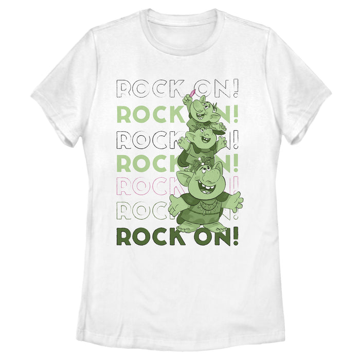 fifth sun Women's Frozen Rock On Trolls T-Shirt