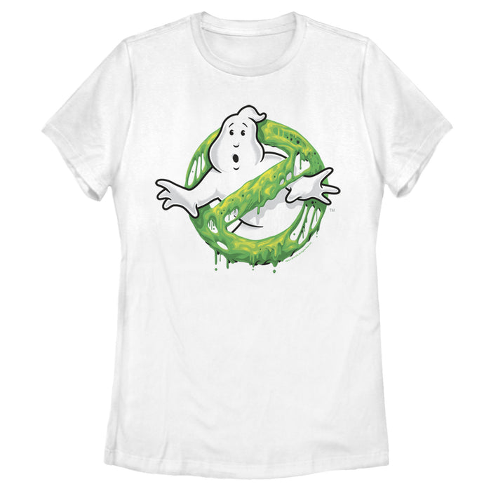 fifth sun Women's Ghostbusters Slime Logo T-Shirt