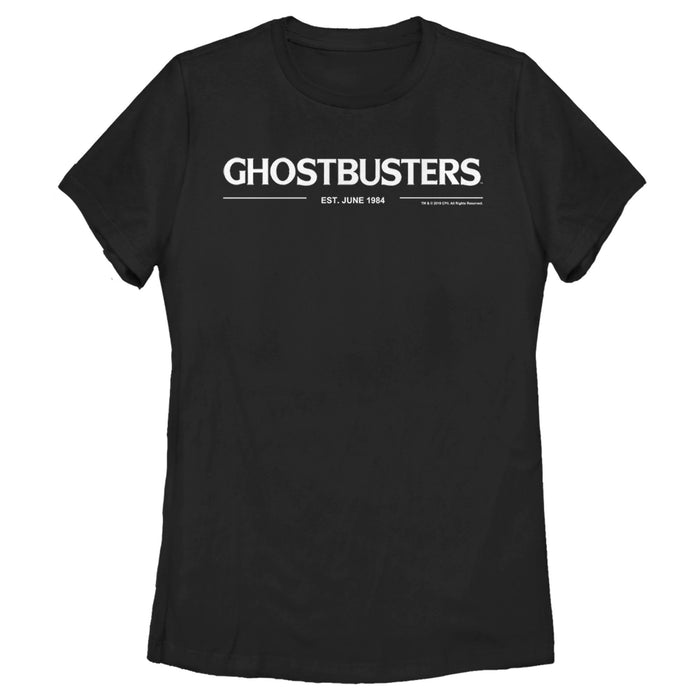 fifth sun Women's Ghostbusters White Logo T-Shirt
